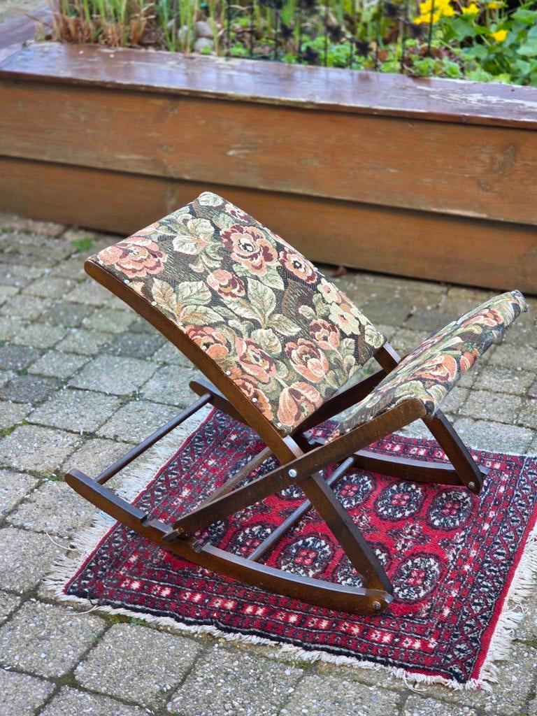 Voetenbank het vervlogen tijden, Huis en Inrichting, Krukjes, Ophalen, Gebruikt, Hout