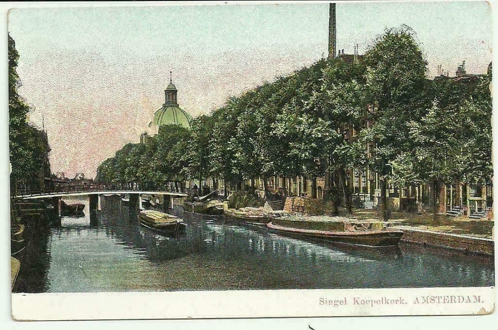 AK Amsterdam - Singel, Koepelkerk, Verzenden, Voor 1920, Ongelopen, Noord-Holland