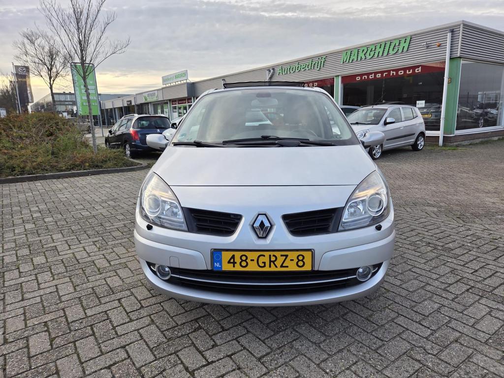 Renault Scénic 1.6-16V Tech Line|NAP|PANODAK|CAMERA|, Gebruikt, 1295 kg, 4 cilinders, Leder en Stof