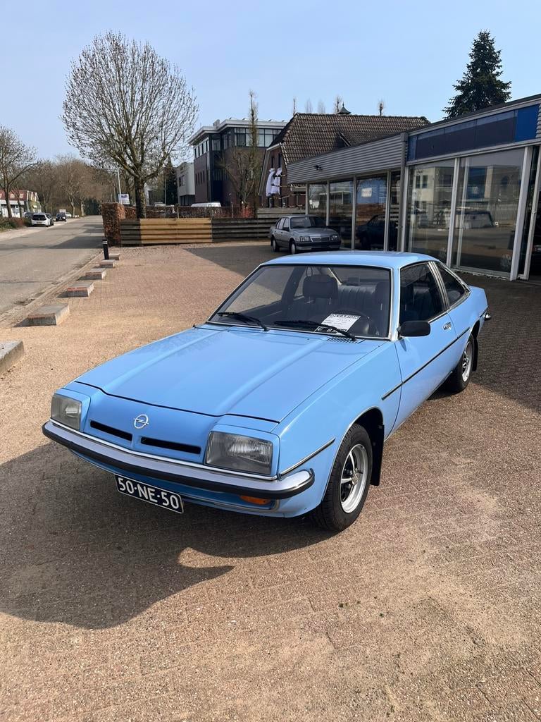 Opel Manta 1.9 S 1976 Blauw, Auto's, Oldtimers, Blauw, 100 pk, Origineel Nederlands, Bedrijf