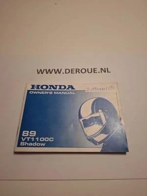 120 0WNERS MANUAL HONDA VT1100C SHADOW 1989 USED, Motoren, Ophalen of Verzenden, Honda