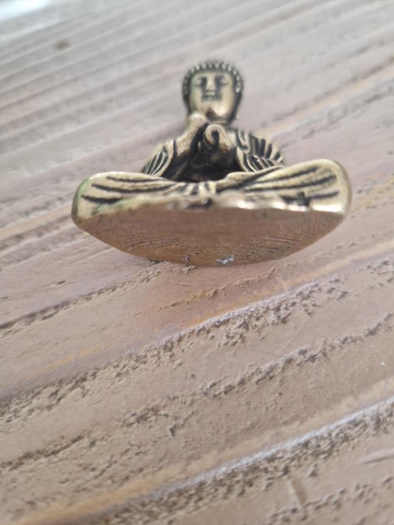 Oude buddha, brons, Ophalen of Verzenden