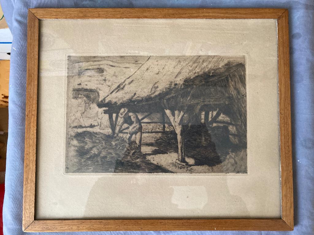 Ets boer in hooischuur, Derkinderen, Ophalen