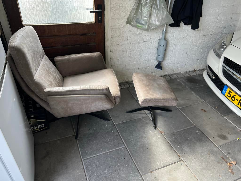 Relax fauteuil met voetenbank, Overige materialen, Gebruikt, Tot twee personen, Overige vormen