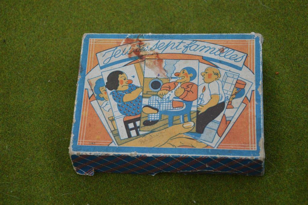 antiek Frans kaartspel Jeu de sept lijkt op Zwarte Piet spel, Ophalen of Verzenden, Gebruikt, Speelkaart(en)