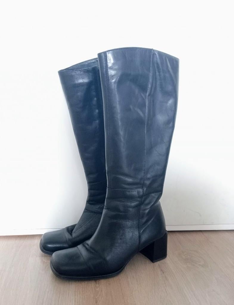 Dames laarzen maat 37, Hoge laarzen, Zwart, Ophalen of Verzenden, Zo goed als nieuw