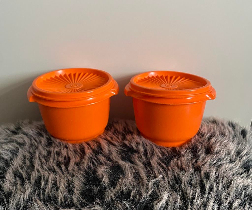 Tupperware retro bakjes met ster deksel, Verzenden, Zo goed als nieuw, Bak of Kom