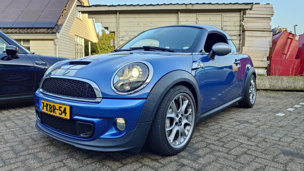 Mini 1.6 Cooper S Coupe, Auto's, Zwart, 4 cilinders, Blauw, Handgeschakeld
