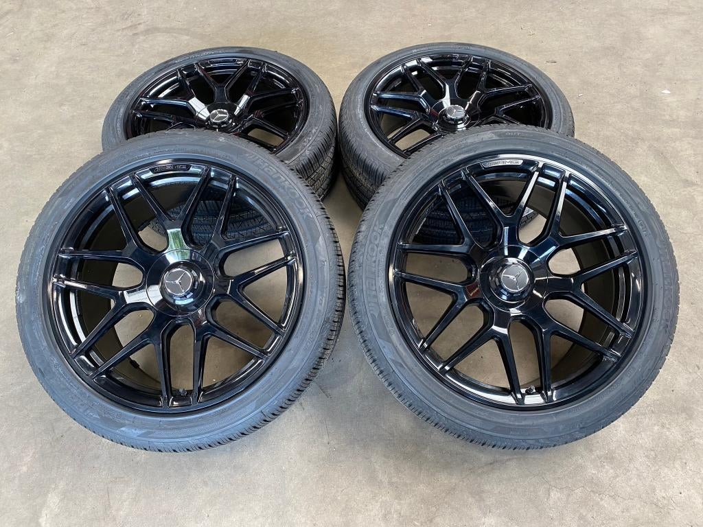 22 inch originele G63 AMG velgen + banden Mercedes G klasse, 285 mm, Banden en Velgen, Nieuw, Overige maten