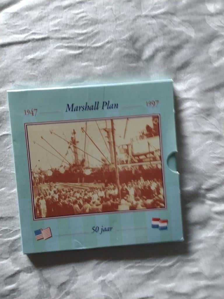 Marshall Plan 1947-1997 50 jaar zilveren munt, Ophalen of Verzenden