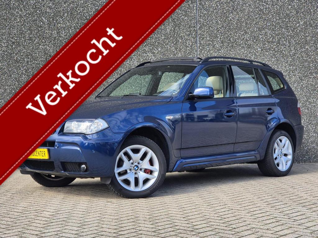 BMW X3 3.0i M Pakket/1e Eig/Airco/Leer/Pano/Navi/232 PK/19'', Automaat, Gebruikt, Blauw, Bedrijf