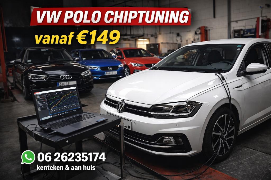 vw polo chiptuning  meer pk & koppel v.a. €149 | stage 1 vag, Ophalen