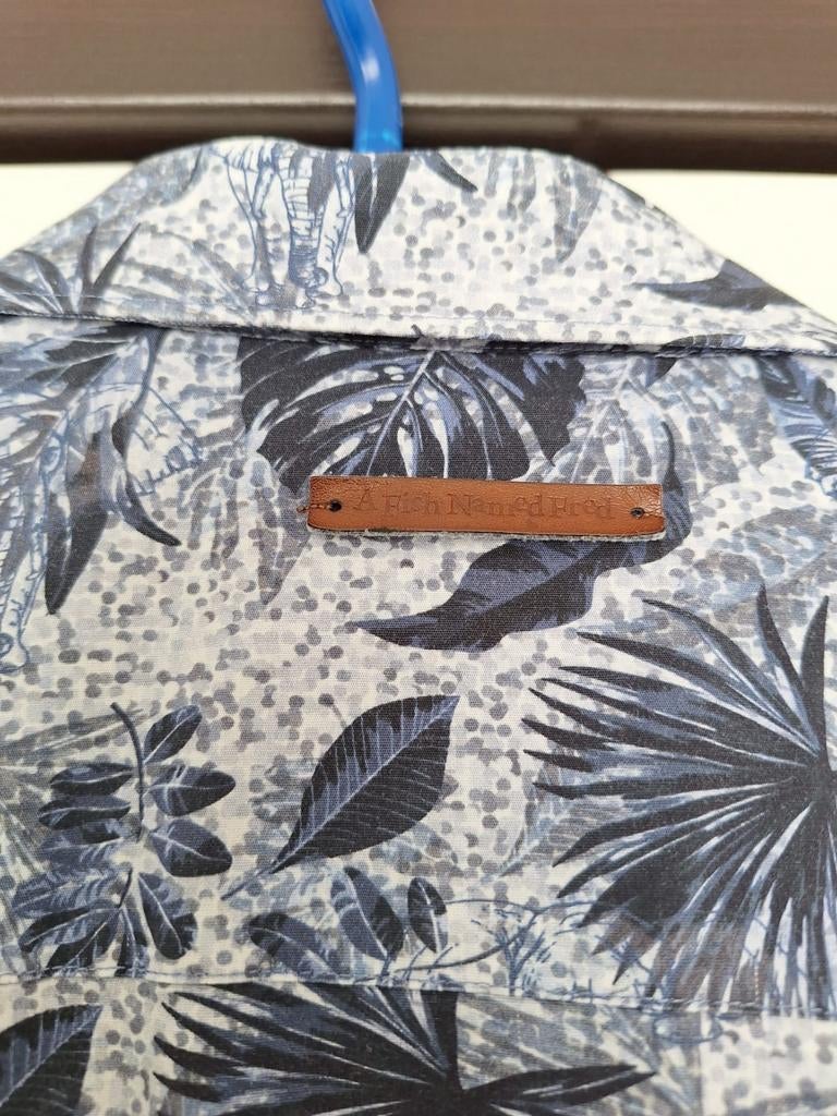 Overhemd Fish named fred XXL, Ophalen of Verzenden, Zo goed als nieuw, Blauw, Overige halswijdtes