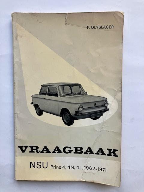 Vraagbaak     NSU    Prinz    4,   4N,   4L,      1962 -1971, Ophalen of Verzenden