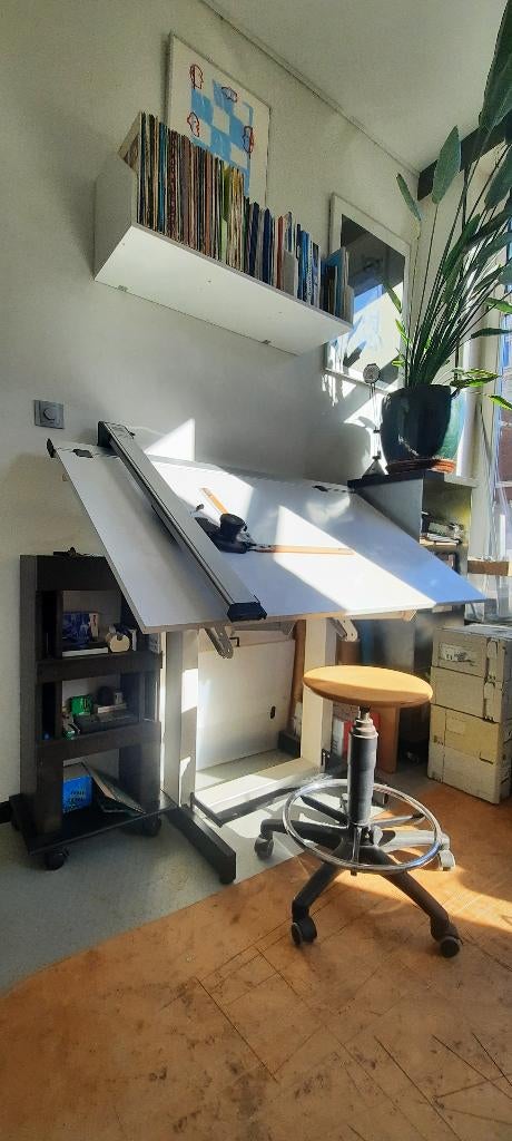 Mutoh D tekentafel + toebehoren, Doe-het-zelf en Verbouw, Tekentafels, Gebruikt, 130 tot 150 cm, Ophalen