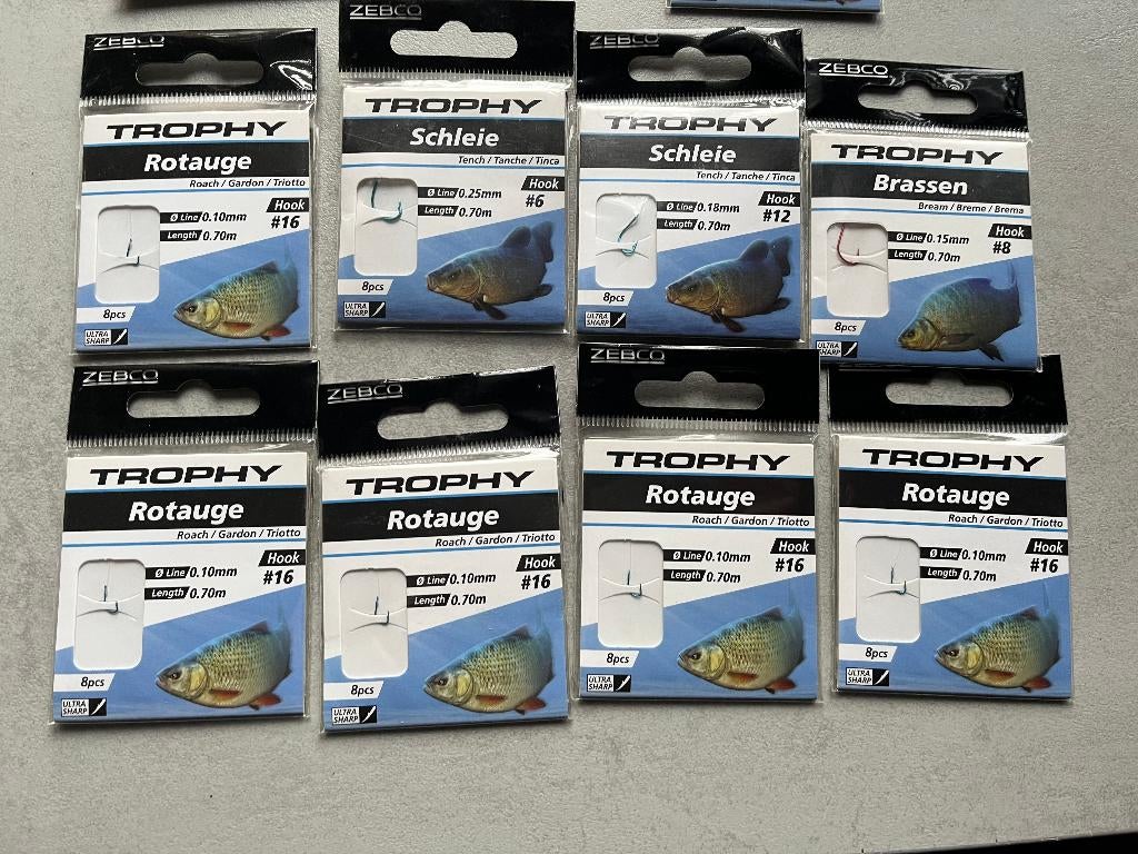 adv 210 / NIEUW mixset 11 onderlijnboekjes ZENCO TROPHY, Ophalen of Verzenden, Nieuw, Haak