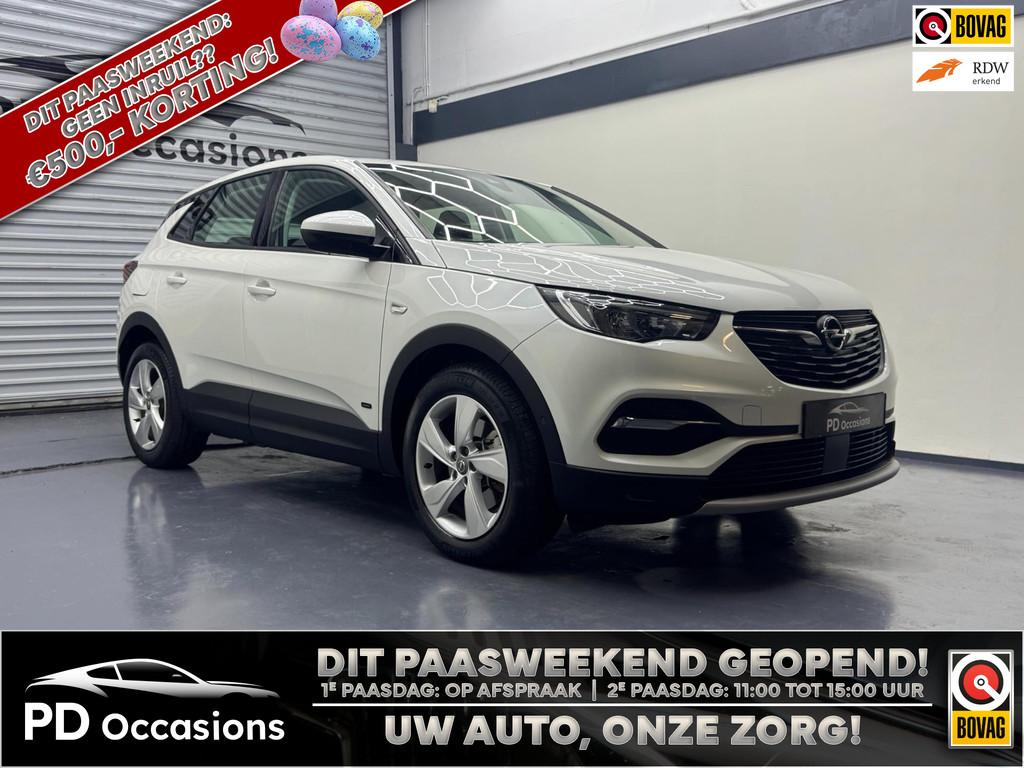 Opel Grandland X 1.6 Turbo Plug-In Hybrid Elegance - Camera, Gebruikt, Zwart, 4 cilinders, Leder en Stof