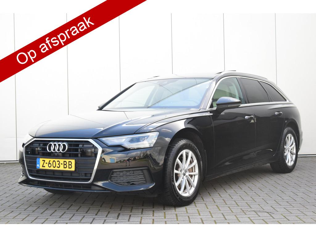 Audi A6 Avant 40 TDI Automaat Pano Led Navi/Dab Leer/Verwarm, Auto's, Gebruikt, 2000 kg, Zwart, Leder