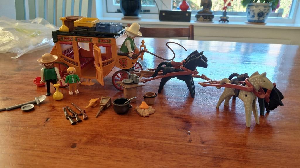 Playmobil Western koets, Ophalen of Verzenden, Gebruikt
