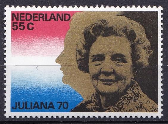 1174 (jaar 1979) | Koningin Juliana 70 jaar, Postzegels en Munten, Ophalen of Verzenden, Na 1940, Postfris