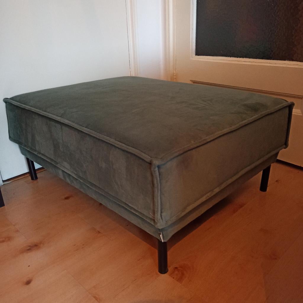 Sissy boy velvet hocker Juke Grijs Blauw The Duchess, Ophalen, 75 tot 100 cm, Zo goed als nieuw, Stof