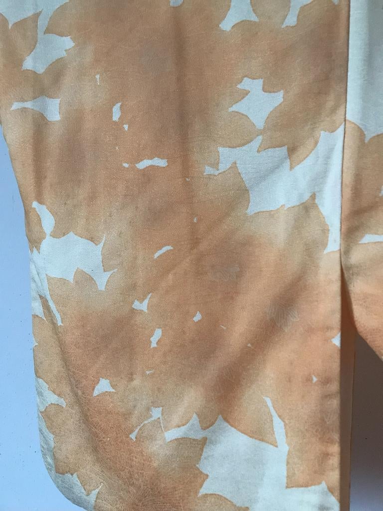 Traditionele Japanse Kimono orange white, Ophalen of Verzenden