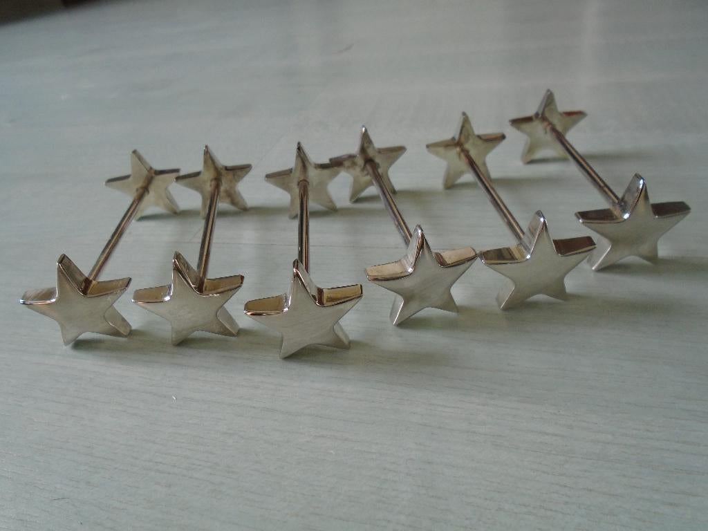 messenleggers 6x (sterren), Ophalen of Verzenden, Zo goed als nieuw, Rvs of Chroom