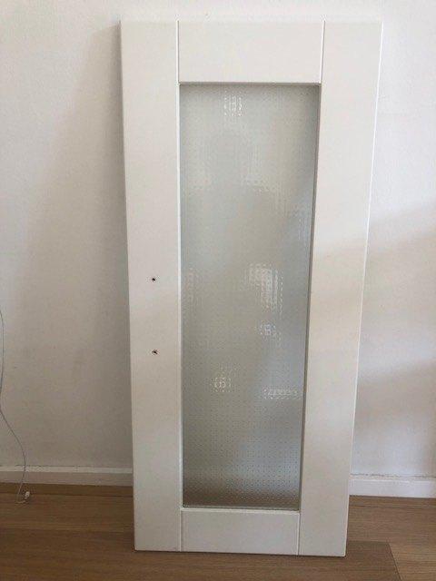 Ikea keuken deurtje met glas, Ophalen, Minder dan 50 cm, Gebruikt, Wit