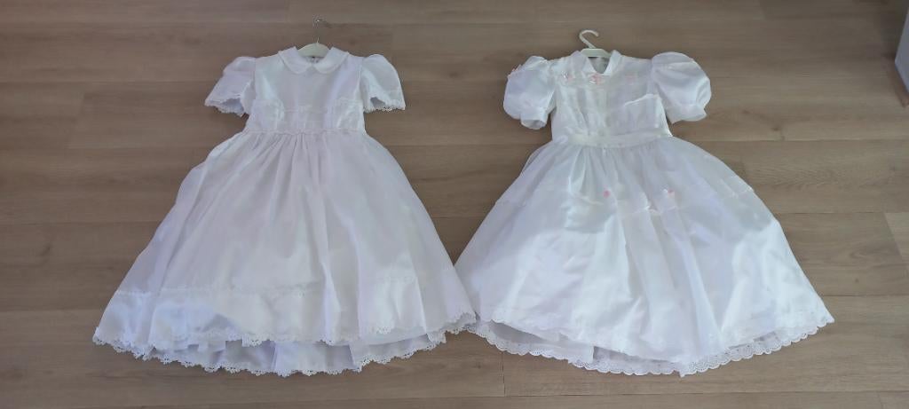 2 Communiejurkjes, bruidsmeisjesjurkjes of feestjurkjes, Kinderen en Baby's, Kinderkleding | Overige, Ophalen of Verzenden, Zo goed als nieuw