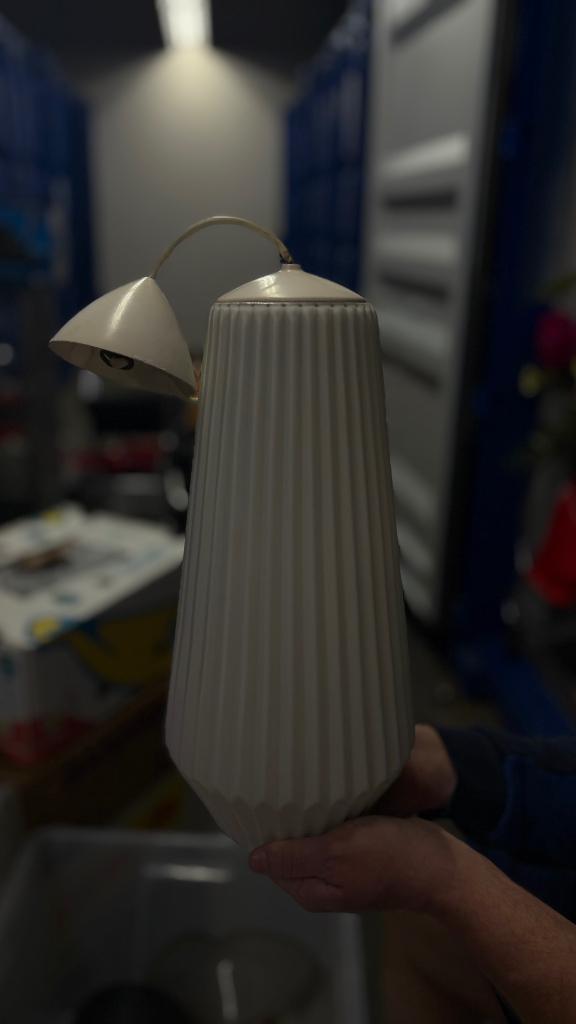 Vintage philips kalff hanglamp, Huis en Inrichting, Lampen | Hanglampen, Ophalen, Glas, Vintage, Minder dan 50 cm