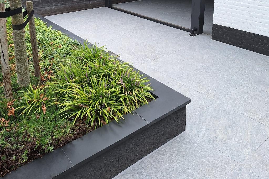 vijverranden muurafdekkers zwart kleurvast basalt actie, Ophalen of Verzenden, Nieuw