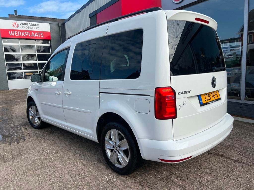 Volkswagen Caddy 1.4 TSI Trendline, Navi, Cruise, PDC, 1e ei, Auto's, Stof, Gebruikt, 4 cilinders, Wit