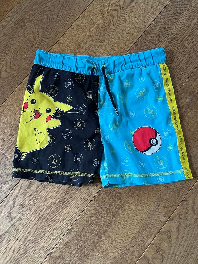 Pokemon Pikachu Zwembroek Maat 110/116 -elastiek moet vervan, Gebruikt, Overige maten, Ophalen of Verzenden, Zwembroek