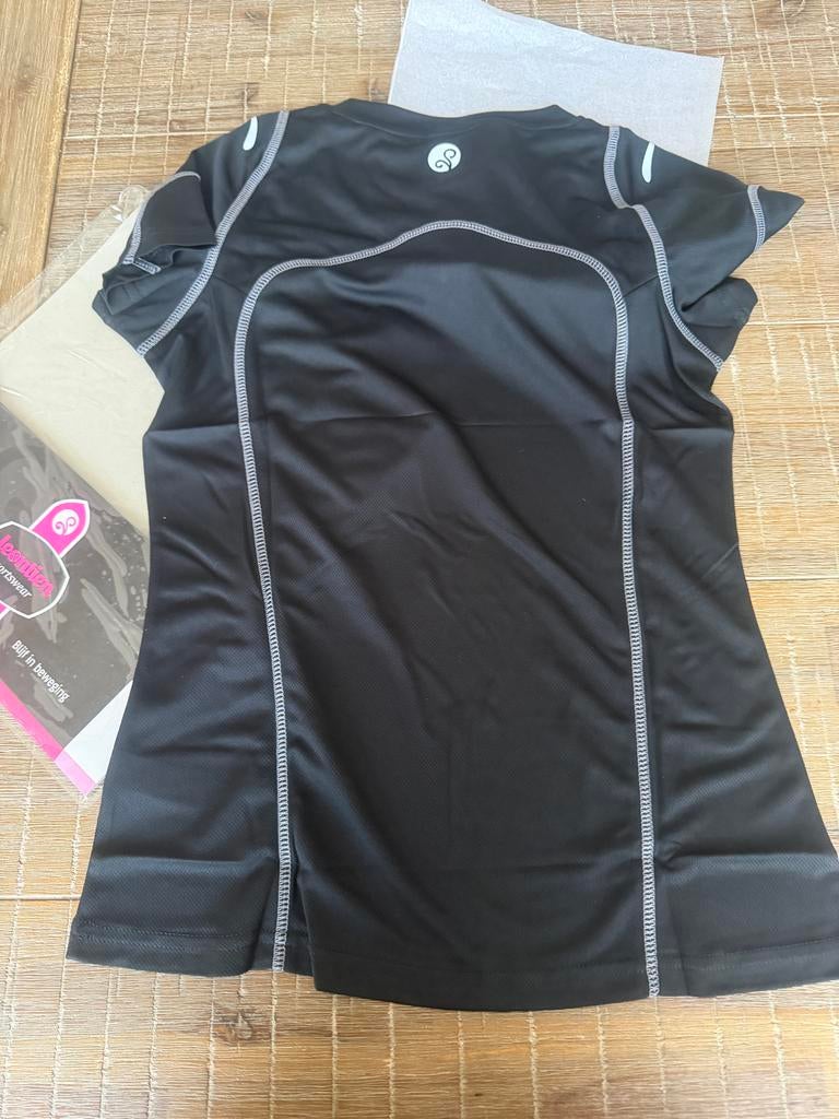 Nieuw Leontien Sportshirt Maat S - Zwart, Kleding | Dames, Sportkleding, Zwart, Nieuw, Ophalen of Verzenden, Hardlopen of Fietsen