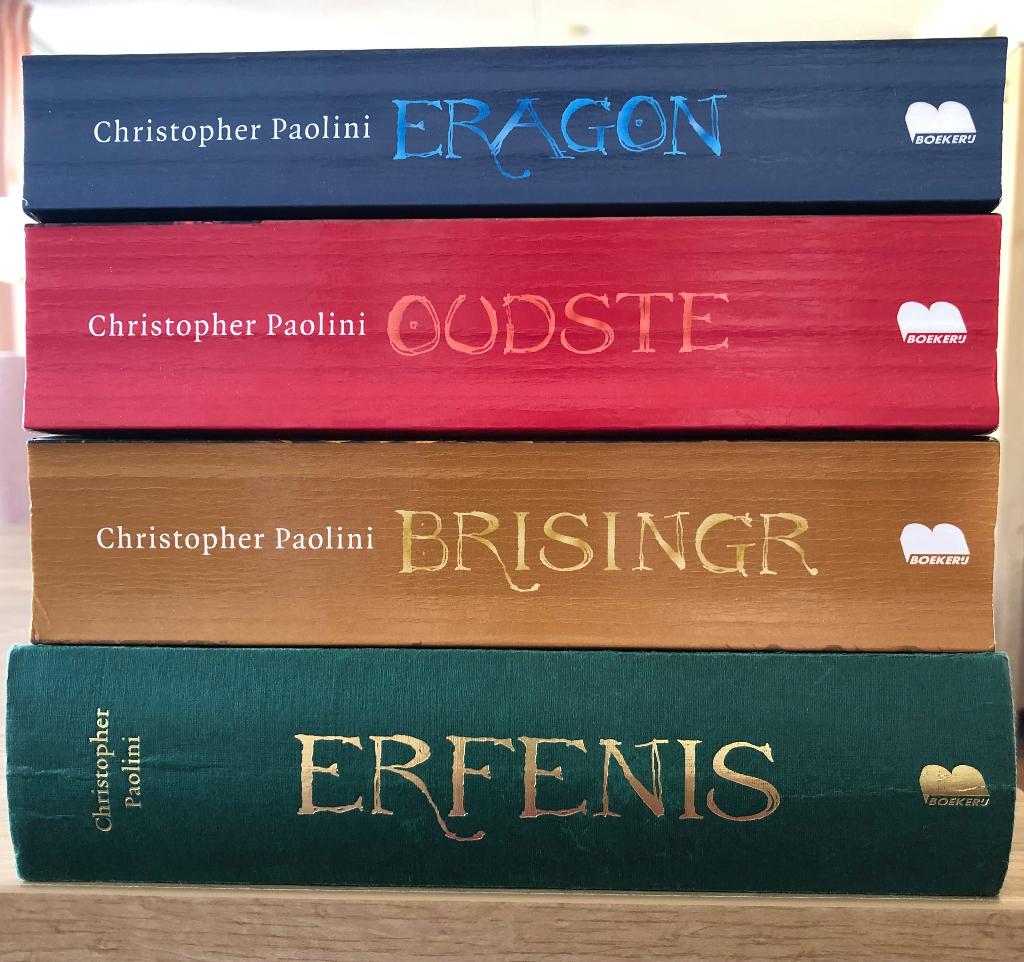 Christopher Paolini - Eragon 1 t/m 4 (Het Erfgoed cyclus), Boeken, Ophalen, Zo goed als nieuw, Christopher Paolini