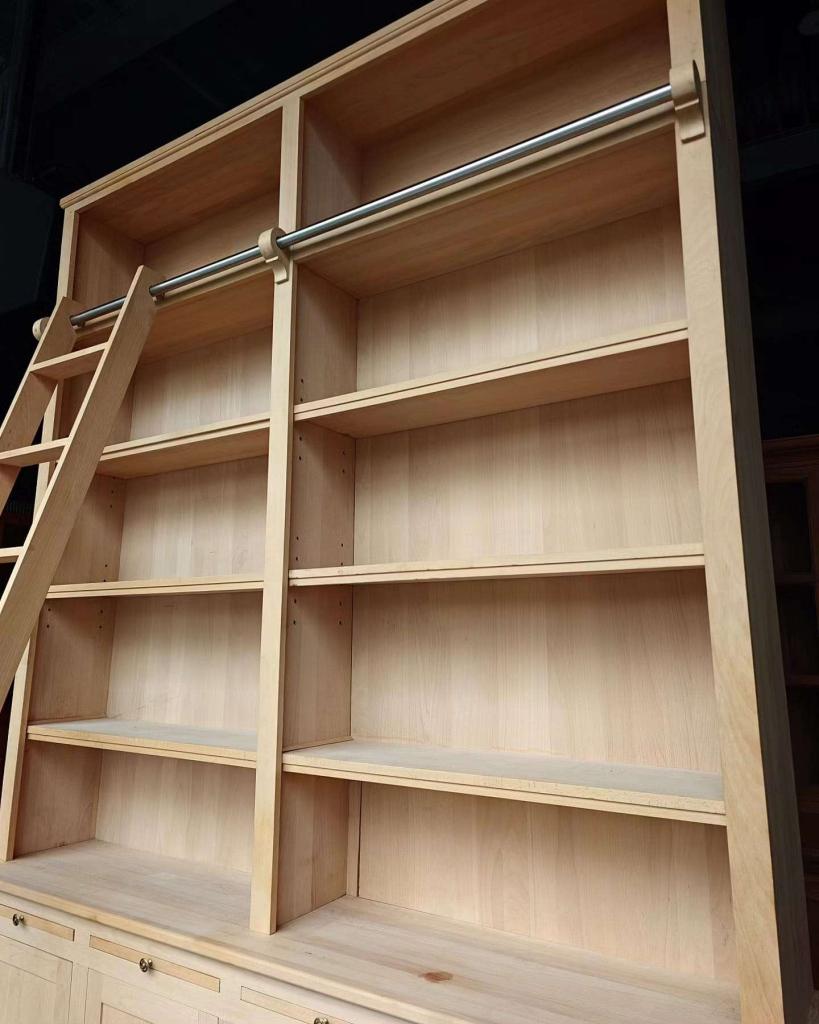 Unieke hoge Boekenkast | Bibliotheekkast met ladder #2641, Huis en Inrichting, Kasten | Boekenkasten, Niet ingevuld, 200 cm of meer