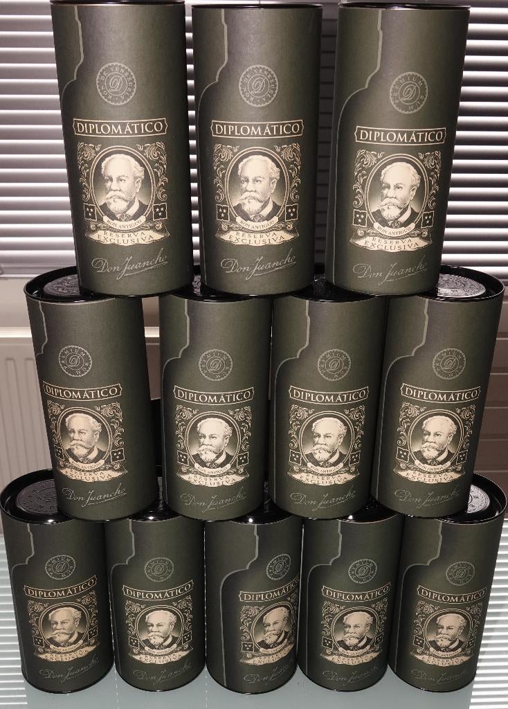 Diplomatico Rum 6 lege kokers (decoratief) GRATIS* verstuurd, Verzamelen, Ophalen of Verzenden, Zo goed als nieuw, Verpakking