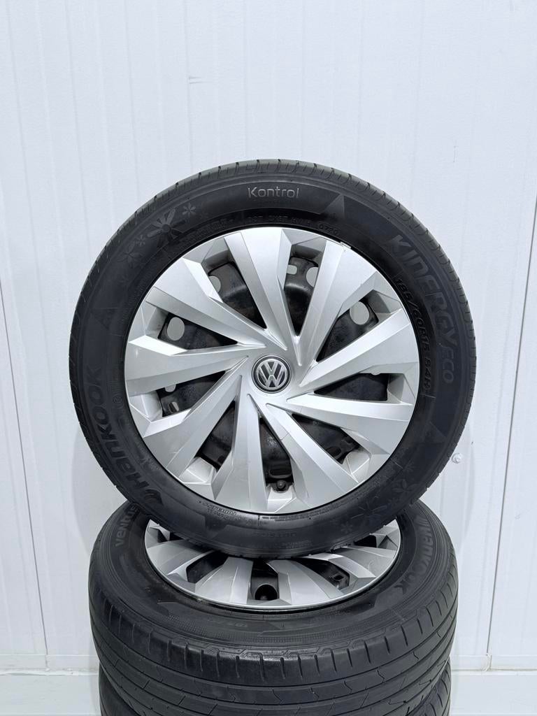 15” INCH VOLKSWAGEN POLO 8 VELGEN ORIGINEEL MET ZOMERBANDEN, Auto-onderdelen, Banden en Velgen, Ophalen