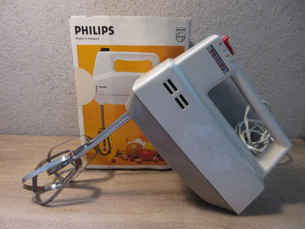 Vintage Philips mixer keukenmixer, Ophalen of Verzenden, Gebruikt, 3 snelheden of meer
