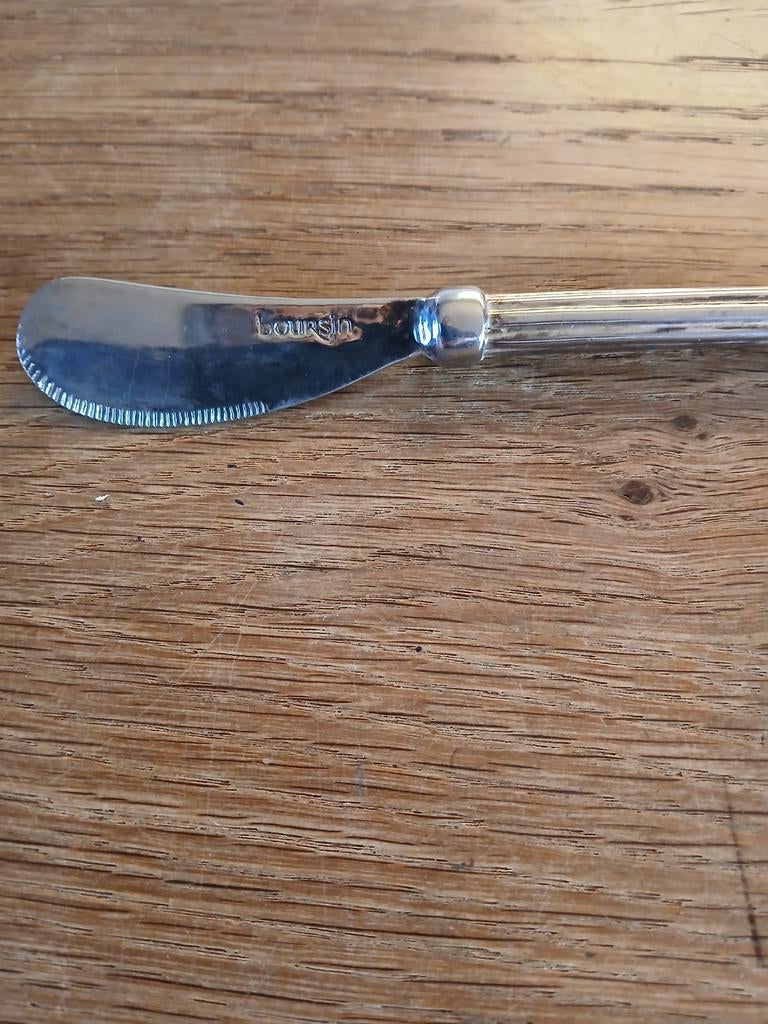 Verzilverd Boursin mesje, Ophalen of Verzenden