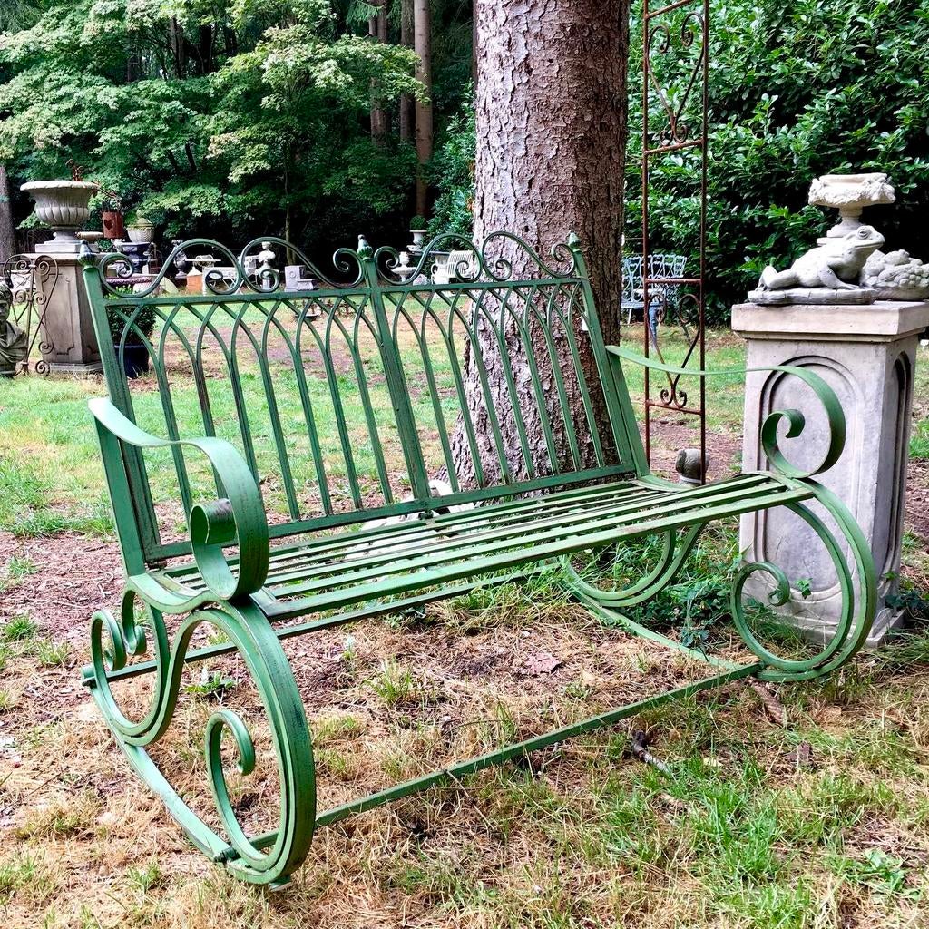 * ijzeren Tuinbank schommelbank rocking bench ijzer bankje, Ophalen, Metaal, Schommelbank