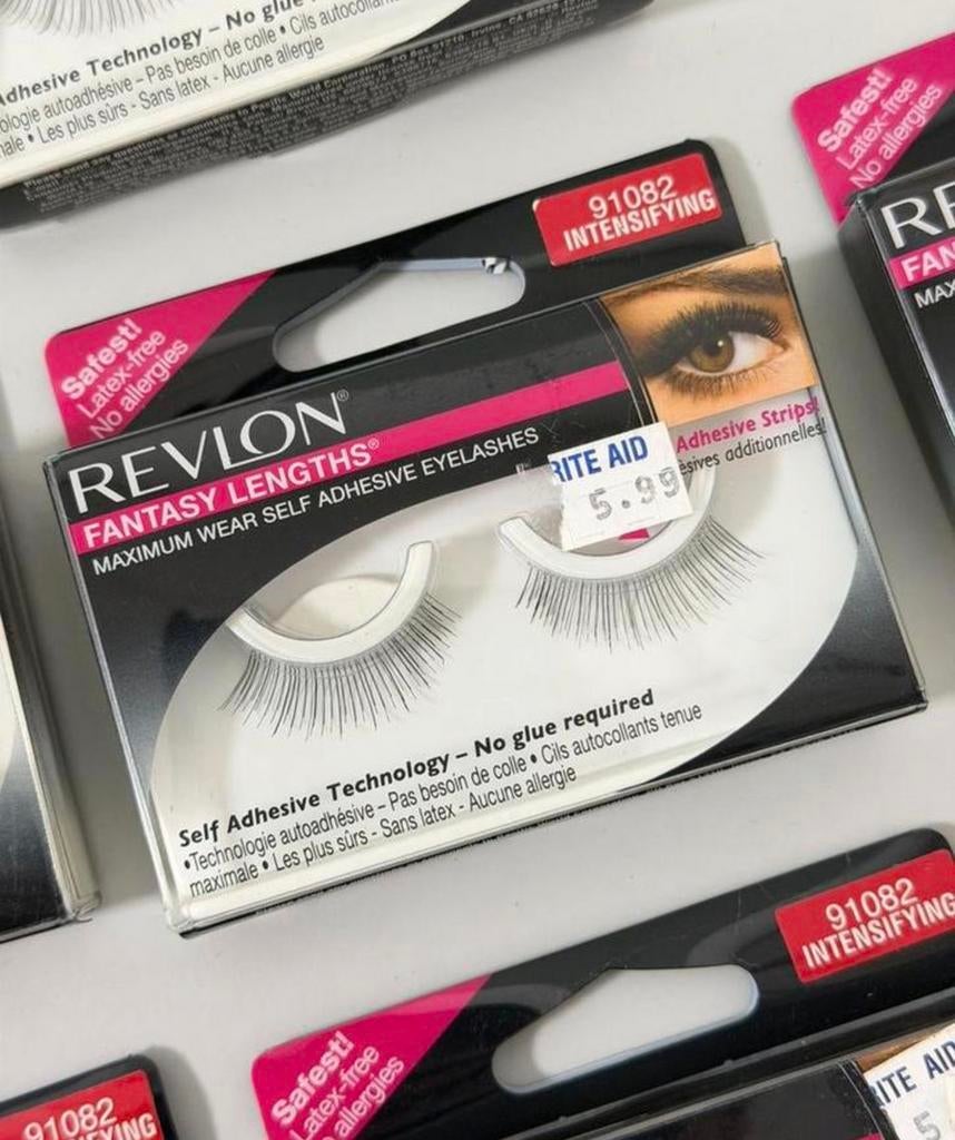 Partij 10X nepwimpers REVLON FANTASY 91082 Intensify wimpers, Ogen, Zwart, Nieuw, Ophalen of Verzenden