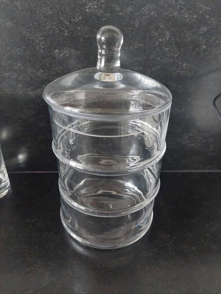 Glazen  voorraadpot, Ophalen of Verzenden, Zo goed als nieuw