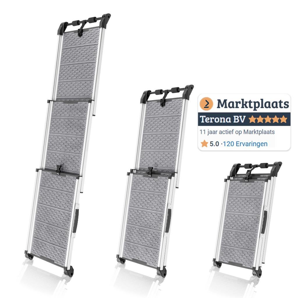 Uitschuifbare loopplank met Reflecterende zijdes €60 KORTING, Marktplaats@terona.com, Meerhof 28, Leiden, Verzenden, Terona BV