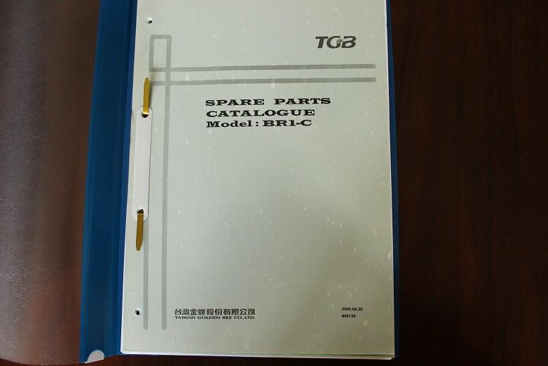 TGB BR1 C 2000 scooter parts list br1c, Ophalen of Verzenden