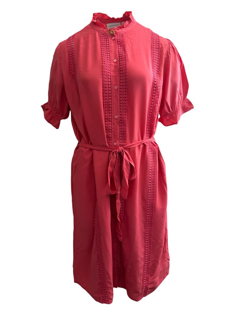 Fabienne Chapot jurk L, Ophalen of Verzenden, Zo goed als nieuw, Roze, Onder de knie