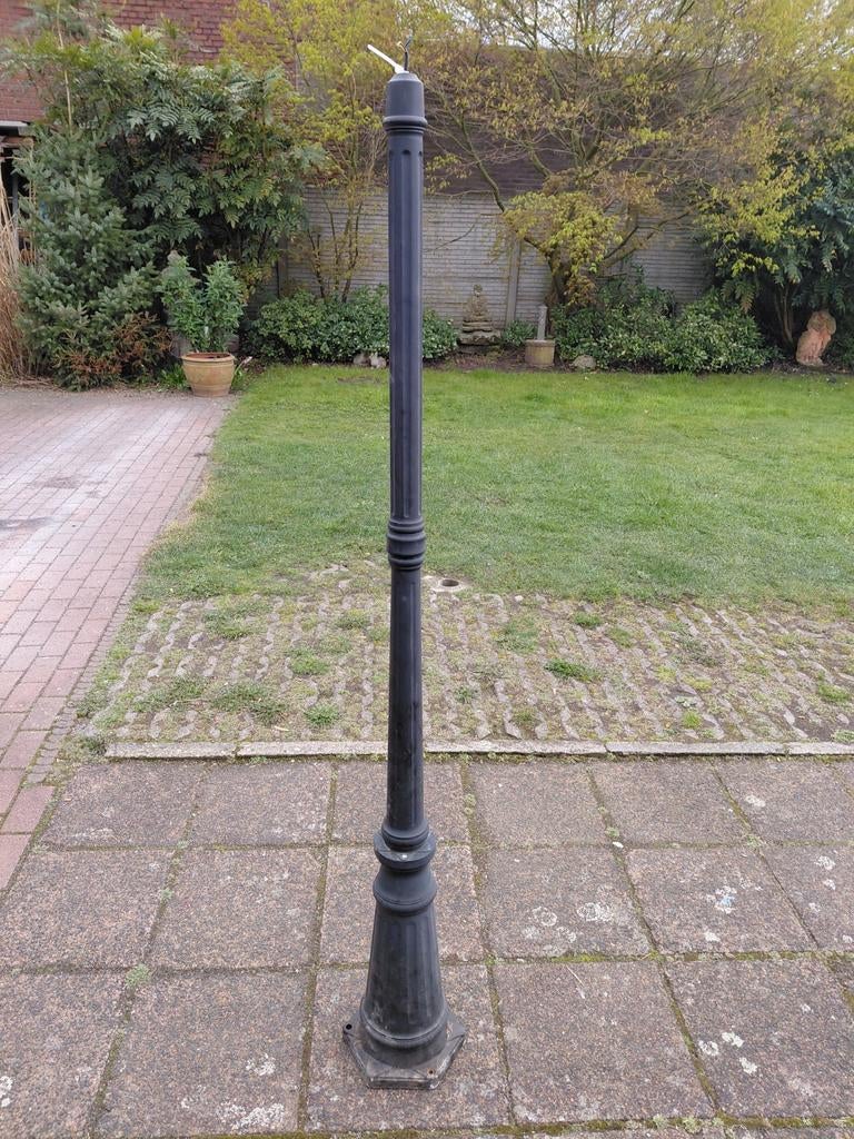 Lantaarn paal aluminium., Ophalen, Staande lamp, Aluminium, Netvoeding