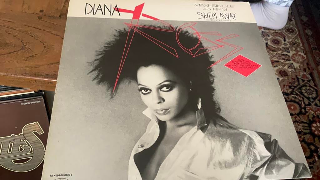 Diana Ross. Swept Away, Ophalen of Verzenden, 1980 tot 2000, Zo goed als nieuw, 12 inch