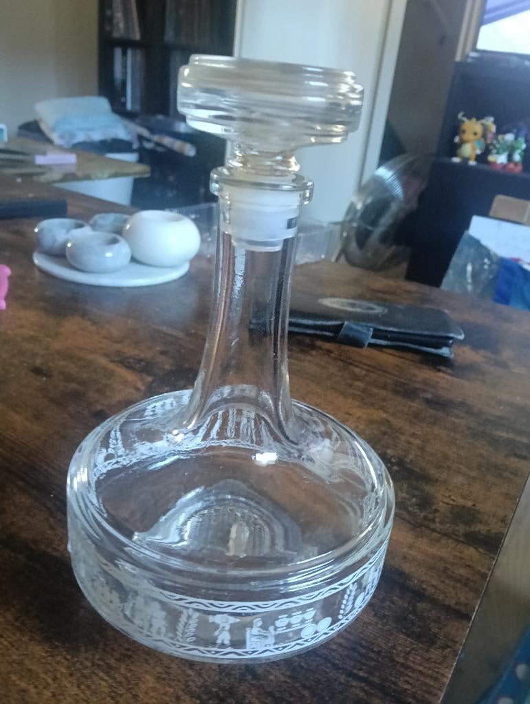 Vintage karaf, Antiek en Kunst, Antiek | Glas en Kristal, Ophalen