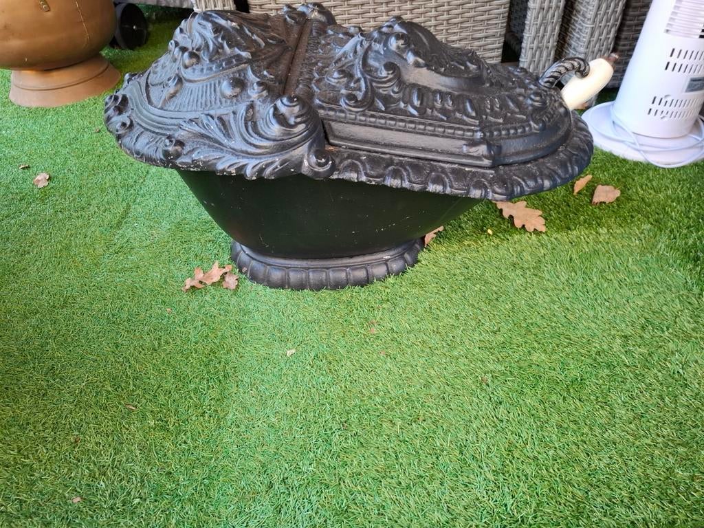 Gietijzeren kolenkit, Ophalen, Gebruikt, Vrijstaande haard, Houthaard